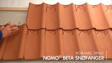 NOMO® BETA - montering på Koramic Sinus tegltakstein